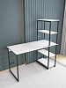 Стол-стеллаж лофт RIDBERG MEMPHIS (White/Black) купить в интернет-магазине icover