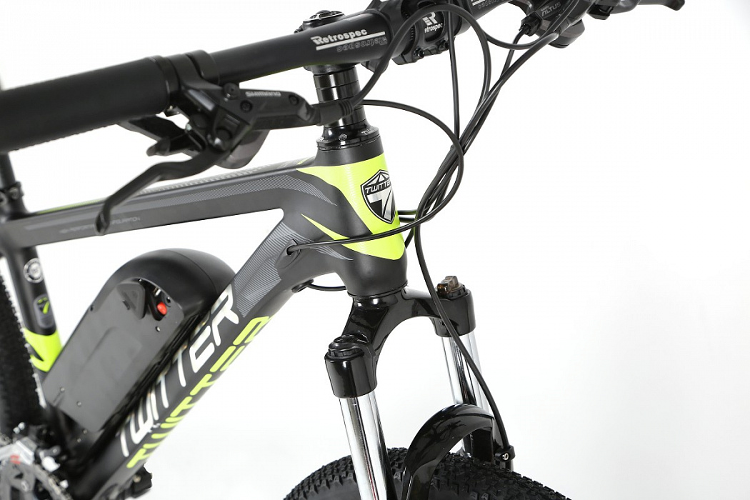Электровелосипед Twitter Mantis E1 17 (Black/Yellow) купить в интернет-магазине icover