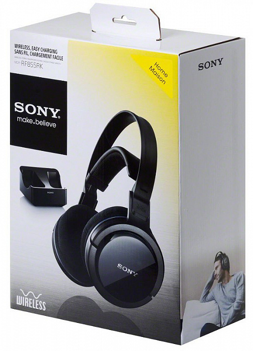 Sony MDR-RF855RK - беспроводные полноразмерные наушники (Black) купить в интернет-магазине icover