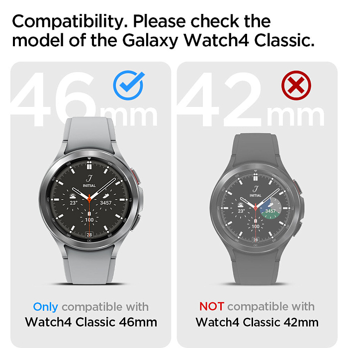 Чехол Spigen Liquid Air (ACS03140) для Samsung Galaxy Watch 4 Classic 46mm (Black) купить в интернет-магазине icover