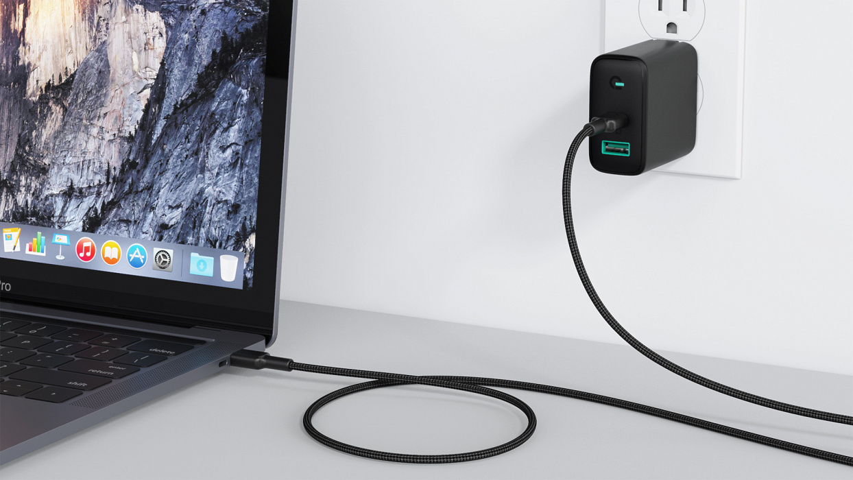 Кабель Aukey CB-CD45 USB-C to USB-C 0.9m (Black) купить в интернет-магазине icover