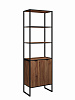 Стеллаж лофт RIDBERG DENVER модуль 1 (Dark Oak/Black) купить в интернет-магазине icover