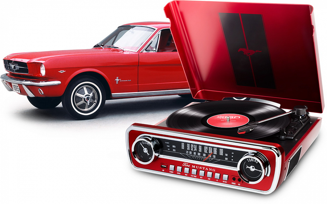 Виниловый проигрыватель iOn Mustang LP (Red) купить в интернет-магазине icover