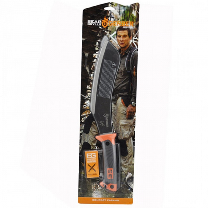 Gerber Bear Grylls Compact Parang (31-002072) - паранг (Black/Orange) купить в интернет-магазине icover