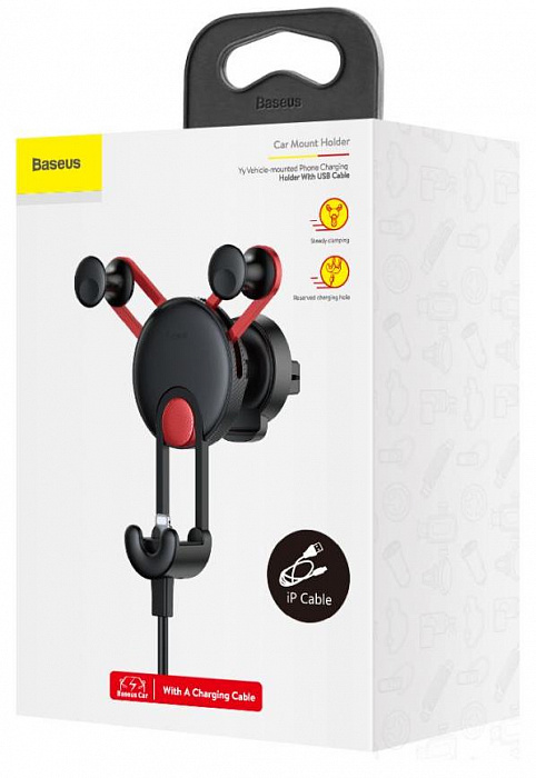 Автомобильный держатель Baseus YY Car Mount (SULYY-09) для iPhone (Red) купить в интернет-магазине icover