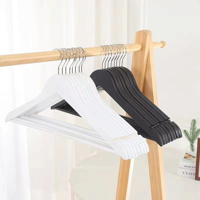 Вешалка-плечики для одежды Ridberg деревянные 20 шт. (White) купить в интернет-магазине icover