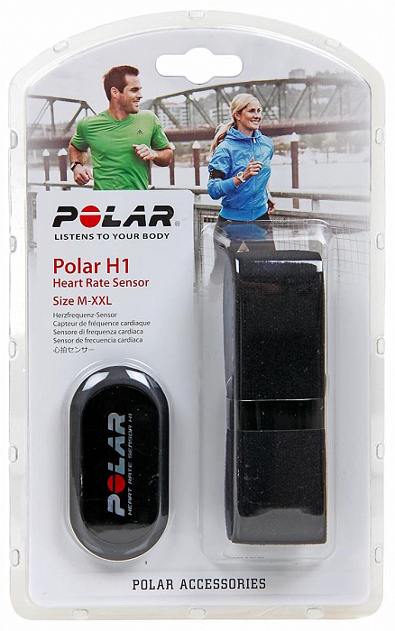Нагрудный кардиодатчик Polar H1 M-XXL (92053169) Black купить в интернет-магазине icover