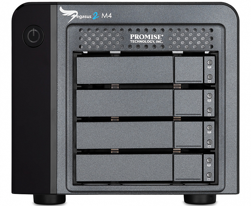 Promise Pegasus2 M4 4TB incl Thunderbolt Cable (F40PR4M01000000) - сетевое хранилище (Black) купить в интернет-магазине icover