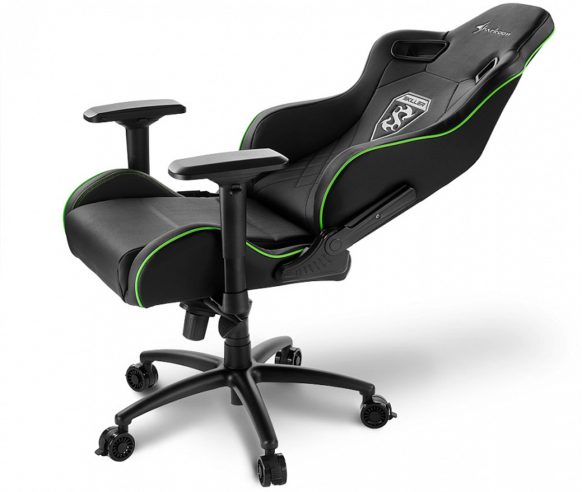 Игровое кресло Sharkoon Skiller SGS4 (Black/Green) купить в интернет-магазине icover