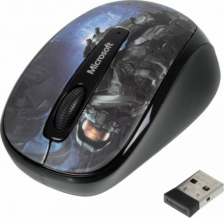 Microsoft Wireless Mobile Mouse 3500 (GMF-00416) - беспроводная мышь (Halo Limited Edition) купить в интернет-магазине icover