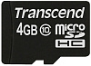 Карта памяти Transcend microSDHC Class 10 133x 4Gb TS4GUSDC10 (Black) купить в интернет-магазине icover