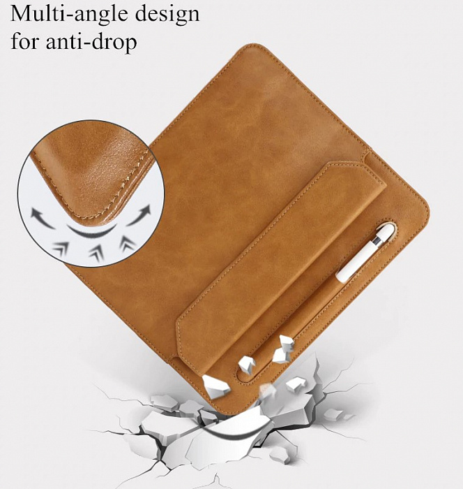Чехол Jisoncase Mircofiber Leather Case (JS-IM5-01M20) для iPad Mini 5 2019 (Brown) купить в интернет-магазине icover