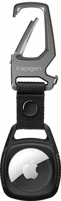 Чехол-держатель Spigen Rugged Armor (AMP01565) для Apple AirTag (Black) купить в интернет-магазине icover
