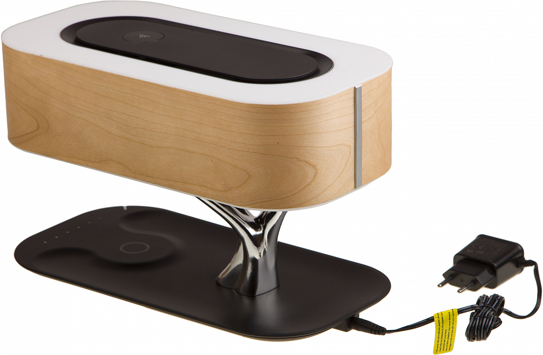 Умный светильник HomeTree Light Of the Tree Special Edition (YT-M1602-B2Sy) с беспроводной зарядкой и колонкой (Light Brown) купить в интернет-магазине icover