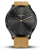 Умные часы Garmin Vivomove HR Premium 127-204 mm 010-01850-00 (Onyx Black/Tan Suede) купить в интернет-магазине icover