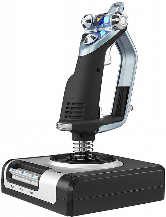 Контроллер для игровых симуляторов Logitech X52 H.O.T.A.S. 945-000006 (Silver/Black) купить в интернет-магазине icover