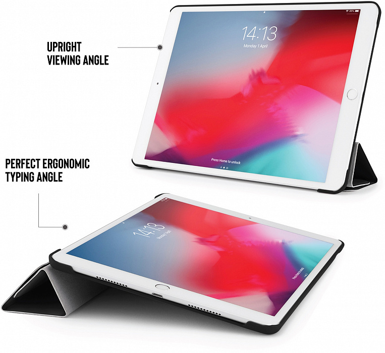 Чехол Pipetto Origami (P043-49-4) для iPad Air/Pro 10.5" (Black) купить в интернет-магазине icover