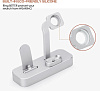 Док-станция COTEetCI Base19 (CS7201-TS) для Apple Watch/iPhone/AirPods (Silver) купить в интернет-магазине icover