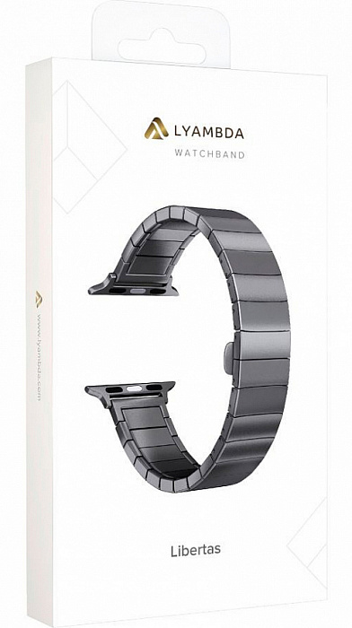 Комплект ремешков Lyambda Libertas DS-APG-06-44 и Capella DS-APM02-44 для Apple Watch Series SE/6/2/3/4/5 42/44 mm (Black) купить в интернет-магазине icover