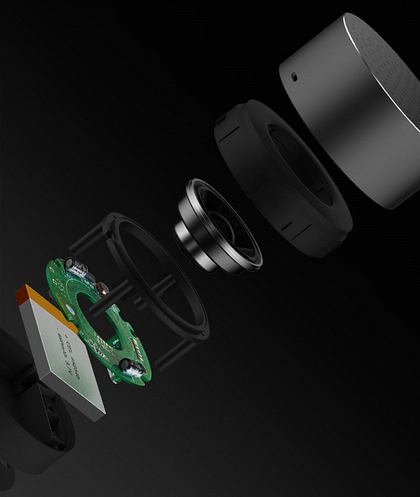 Xiaomi Mi Portable Round Box Bluetooth Speaker - портативная колонка (Grey) купить в интернет-магазине icover