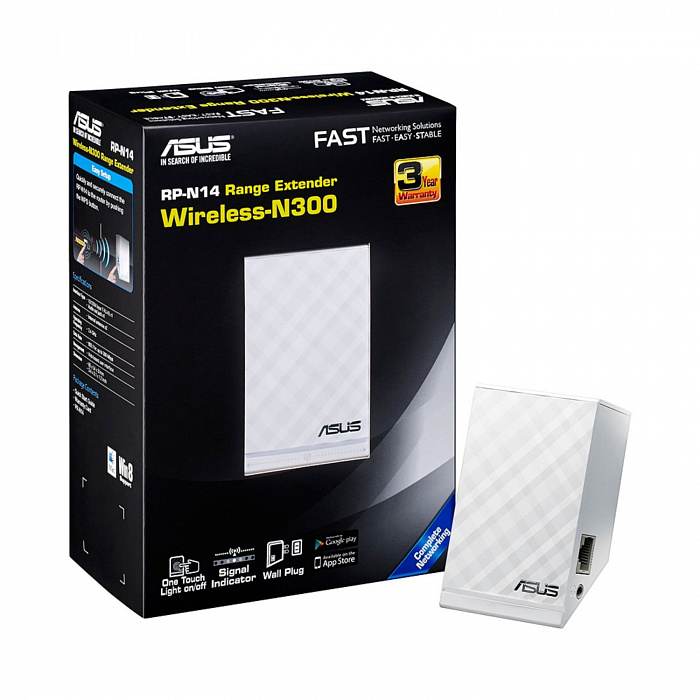 Asus Range Extender RP-N14 - Wi-Fi-репитер купить в интернет-магазине icover