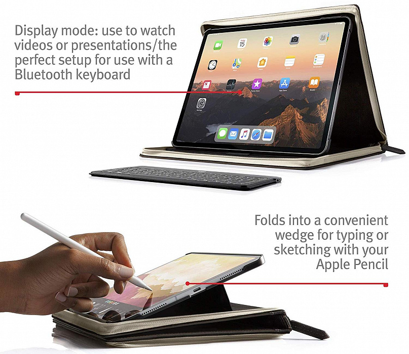 Чехол-книжка Twelve South BookBook Vol 2 для iPad Pro 12.9'' 2018 (Brown) купить в интернет-магазине icover