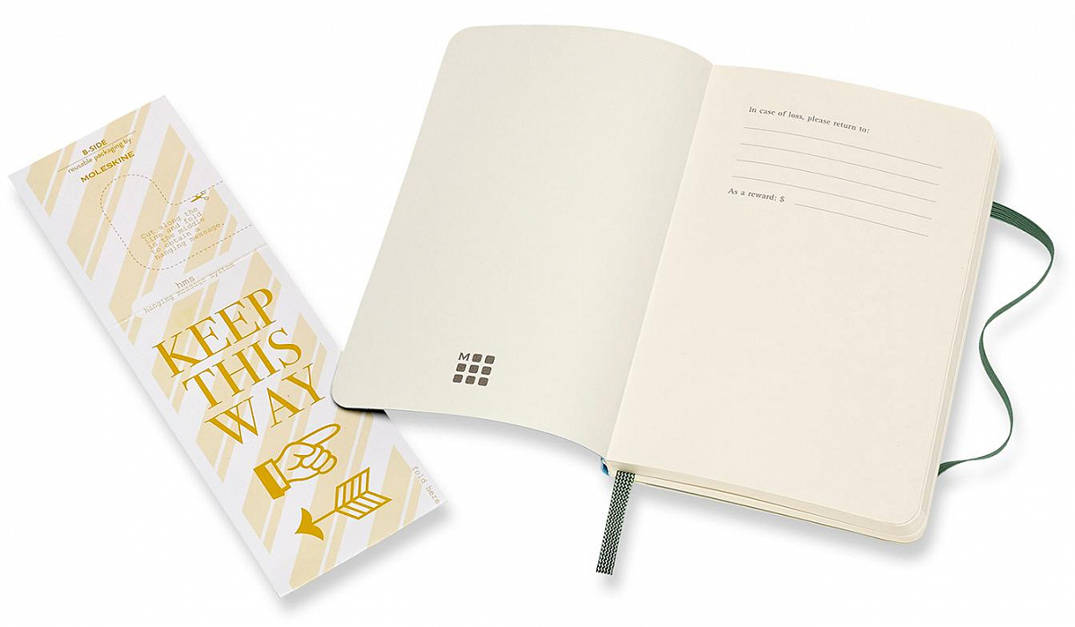 Блокнот Moleskine Classic Soft Pocket QP614K15 (Green) купить в интернет-магазине icover