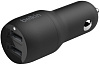 Автомобильное зарядное устройство Belkin Boost Up Dual USB-A 24W CCB001btBK (Black) купить в интернет-магазине icover