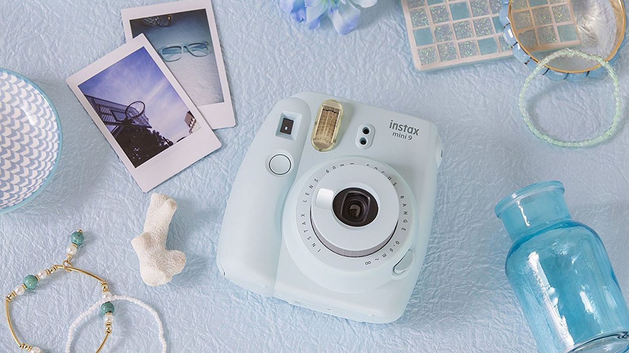 Фотокамера моментальной печати Fujifilm Instax MINI 9 + 10 листов/альбом (Ice Blue) купить в интернет-магазине icover