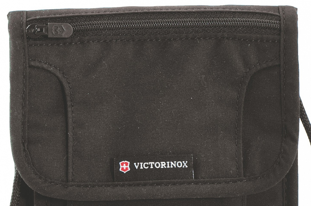 Кошелек на шею Victorinox Deluxe (31171901) с защитой от сканирования RFID (Black) купить в интернет-магазине icover