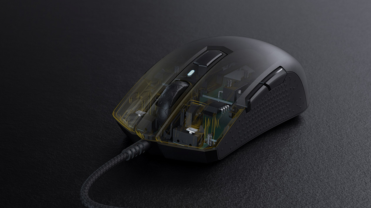 Игровая мышь Corsair Gaming Ambidextrous M55 RGB CH-9308011-EU (Black) купить в интернет-магазине icover