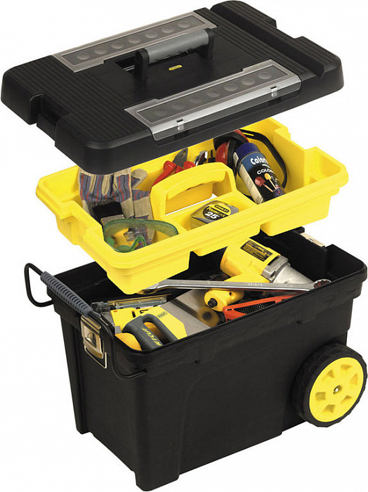 Ящик для инструмента с колесами Stanley Pro Mobile Tool Chest 1-92-083 (Black/Yellow) купить в интернет-магазине icover