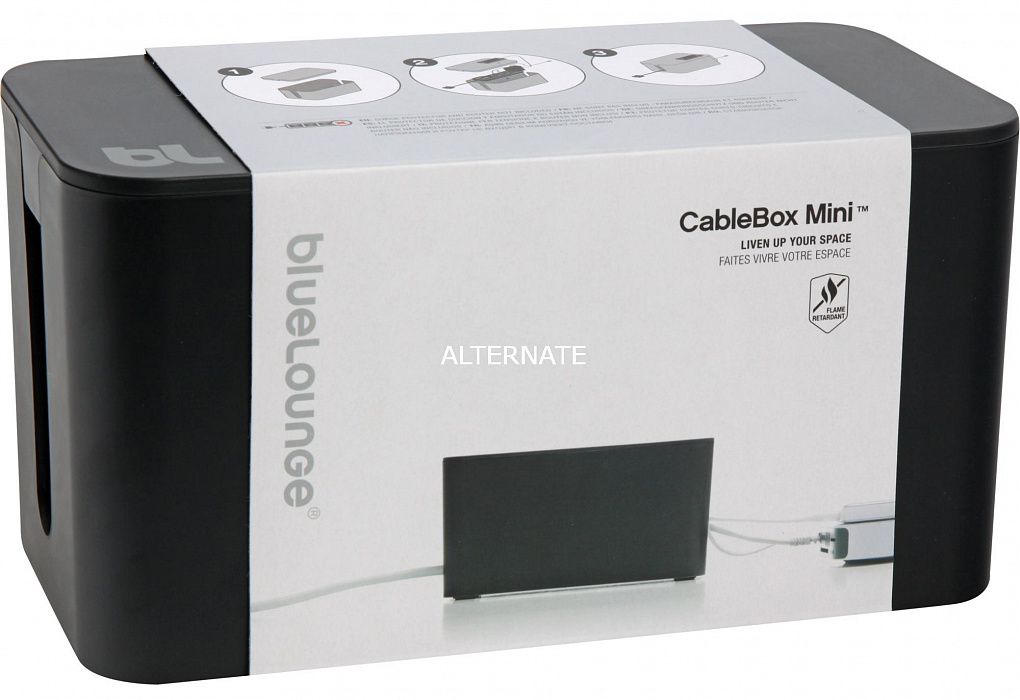 Бокс для сетевого фильтра Bluelounge CableBox Mini BLUCBM-BL (Black) купить в интернет-магазине icover