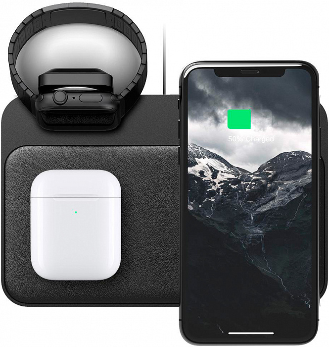 Беспроводное зарядное устройство Nomad Base Station Watch Edition (Black) купить в интернет-магазине icover