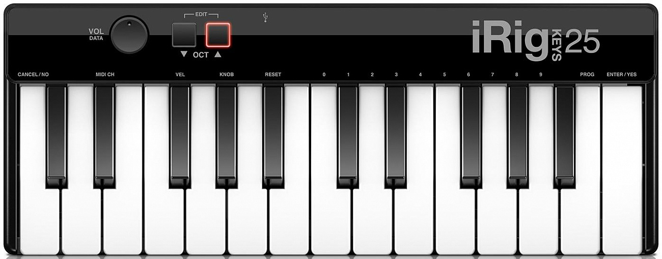 IK Multimedia iRig Keys 25 (A067208) Миди-контроллер (Black) купить в интернет-магазине icover