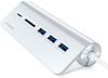 USB-концентратор Satechi Aluminum USB 3.0 Hub & Card Reader ST-TCHCRS (Silver) купить в интернет-магазине icover
