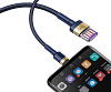 Кабель Baseus Cafule HW (CATKLF-PV3) USB/USB Type C 1m (Gold/Blue) купить в интернет-магазине icover