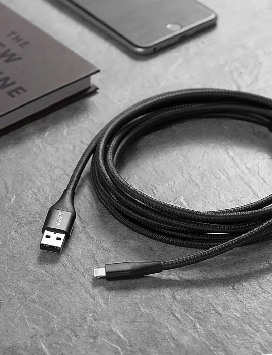 Кабель Anker PowerLine+ II (A8453H13) Lightning 1.8 m (Black) купить в интернет-магазине icover