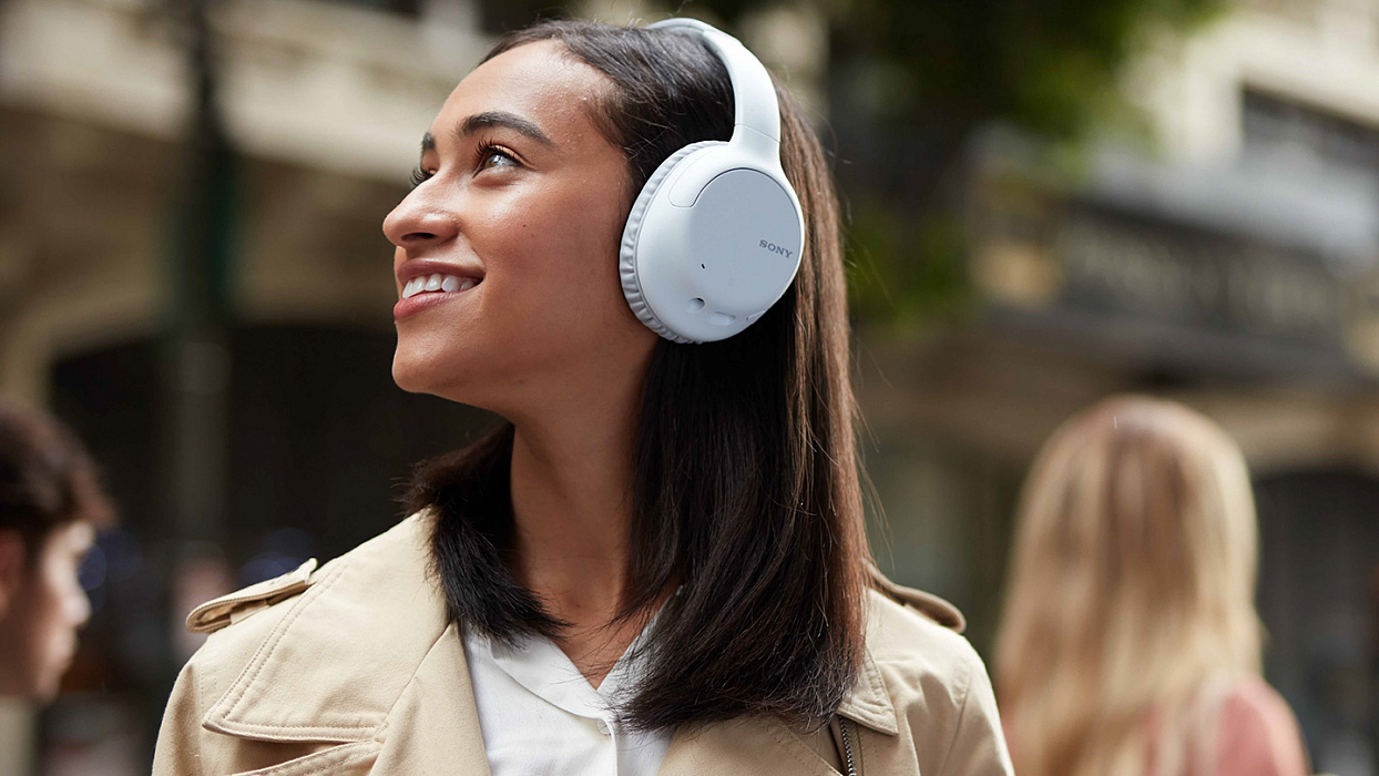Bluetooth-наушники с микрофоном Sony WH-CH710N (White) купить в интернет-магазине icover