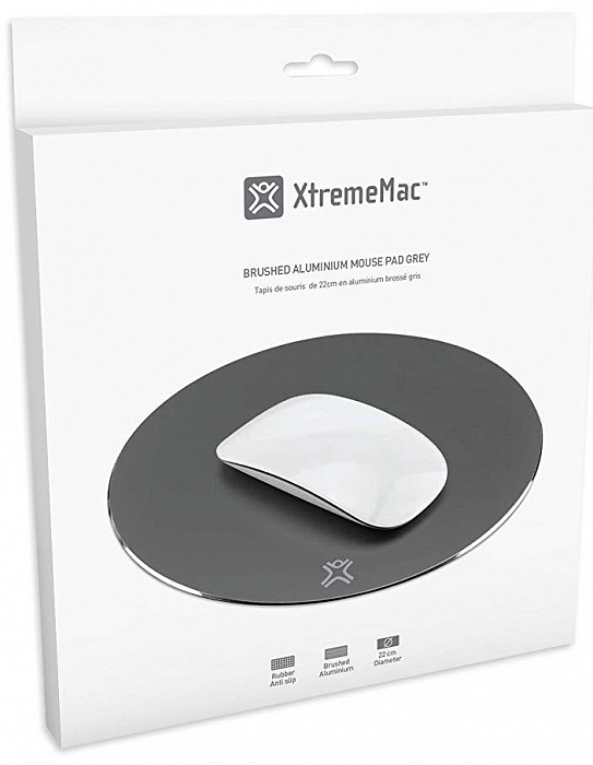 Коврик для мыши Xtrememac Aluminum Mouse Pad XM-MPR-GRY (Space Grey) купить в интернет-магазине icover