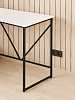 Стол-стеллаж лофт RIDBERG MEMPHIS NEW (White/Black) купить в интернет-магазине icover