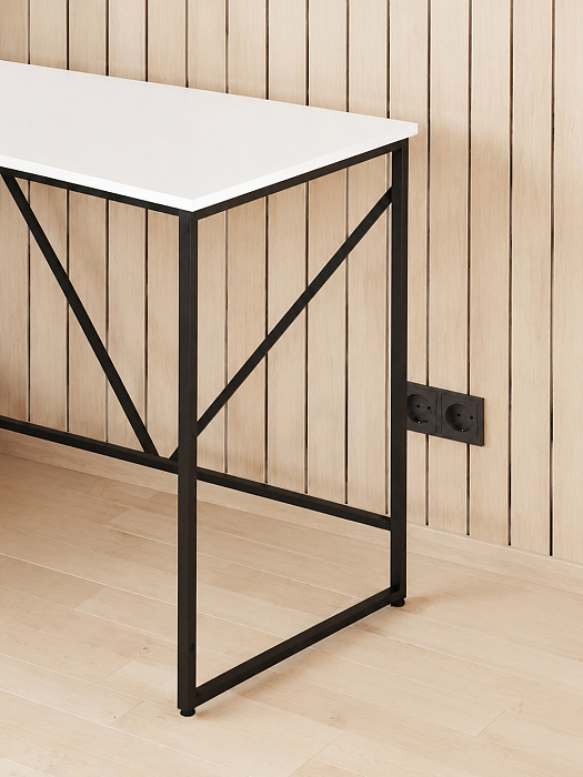 Стол-стеллаж лофт RIDBERG MEMPHIS NEW (White/Black) купить в интернет-магазине icover