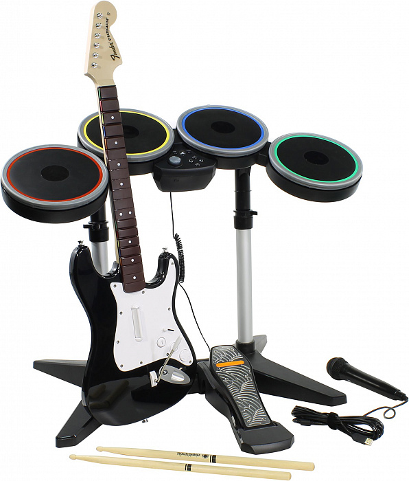 Mad Catz Rock Band 4 Band-in-a-Box - игра + гитара, барабаны, микрофон купить в интернет-магазине icover