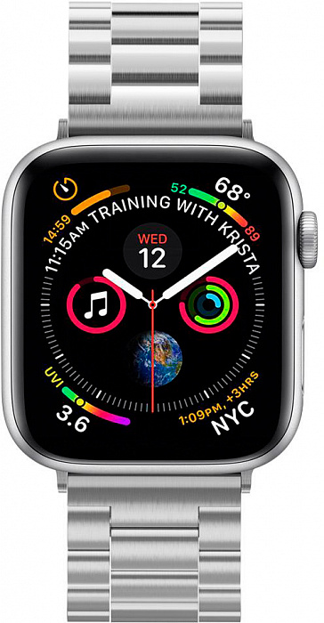 Ремешок Spigen Modern Fit (062MP25404) для Apple Watch Series SE/6/2/3/4/5 42/44 mm (Silver) купить в интернет-магазине icover