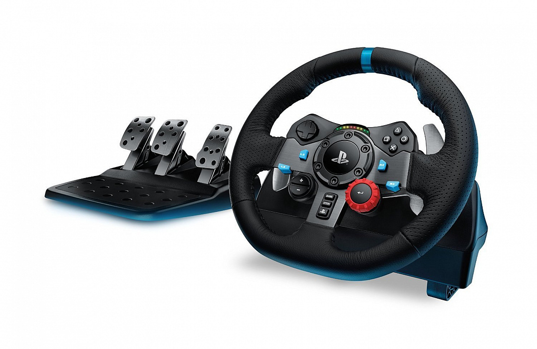 Logitech G29 Driving Force - игровой комплект для PS3 и PS4 (Black) купить в интернет-магазине icover