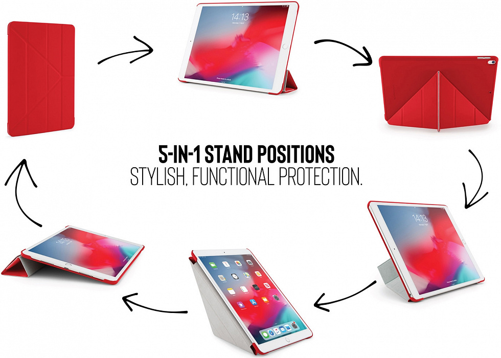 Чехол Pipetto Origami (P043-53-4) для iPad Air/Pro 10.5" (Red) купить в интернет-магазине icover