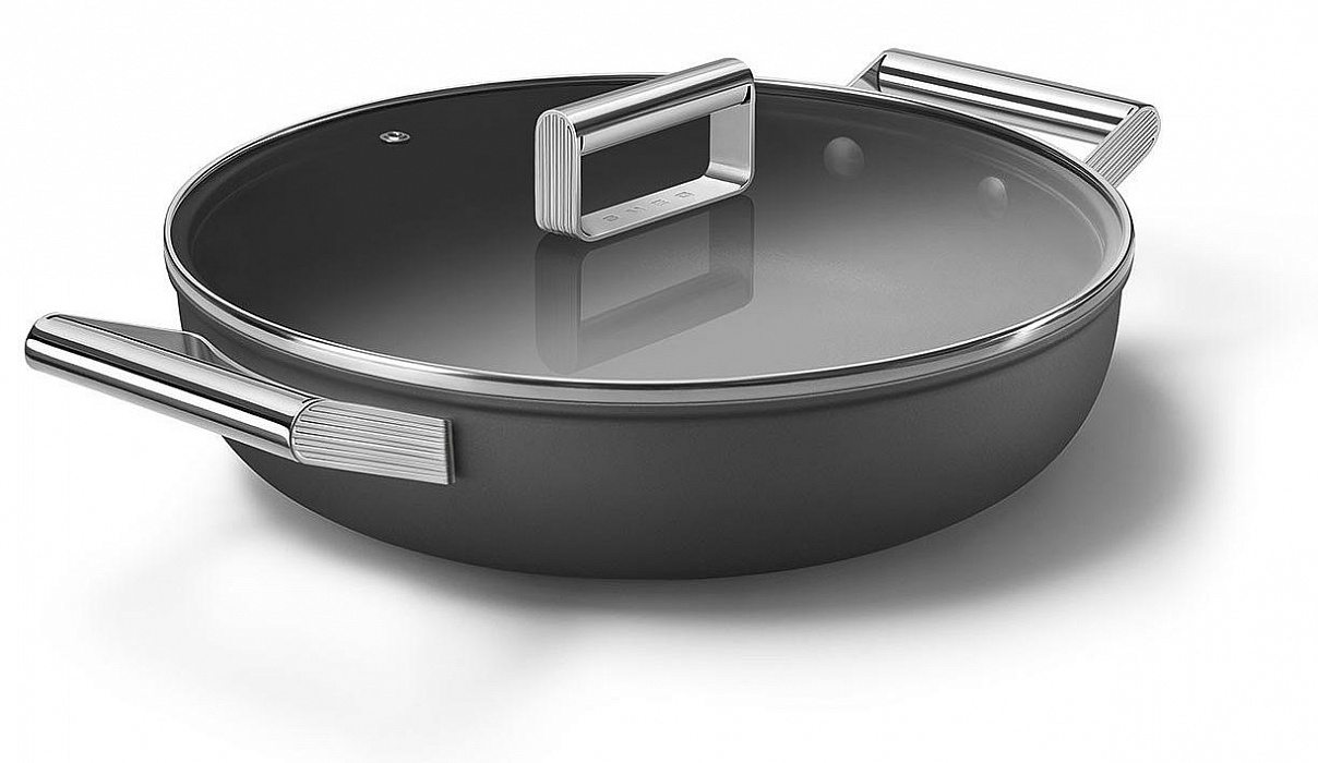 Сковорода Smeg CKFD2811BLM (Black) купить в интернет-магазине icover