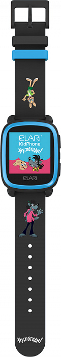Детские часы-телефон Elari KidPhone Ну, погоди! (Black/Blue) купить в интернет-магазине icover