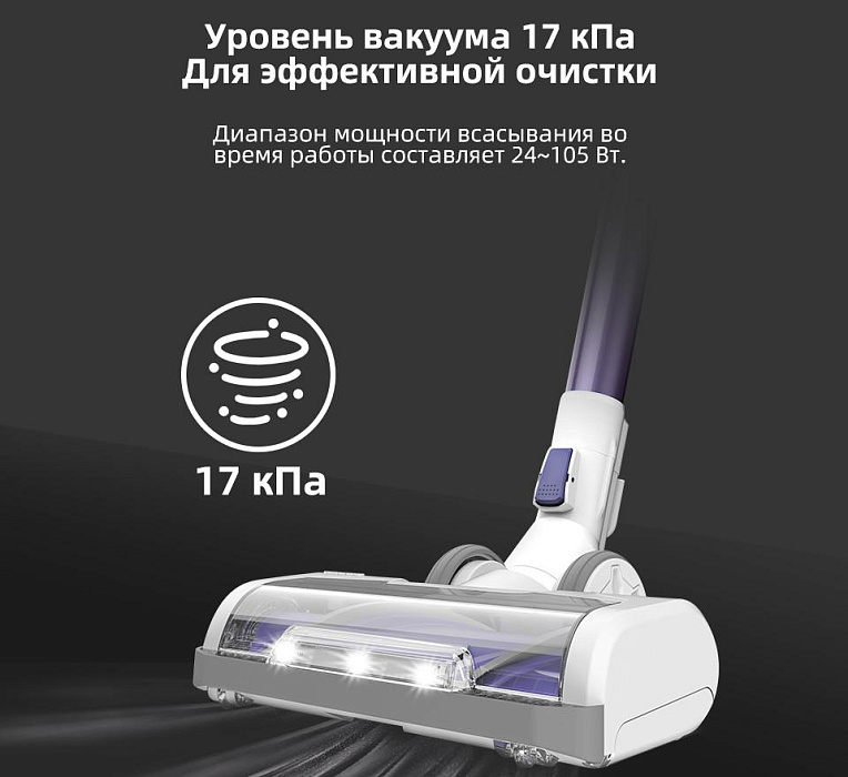 Беспроводной пылесос Tineco A10 Dash (White/Purple) купить в интернет-магазине icover