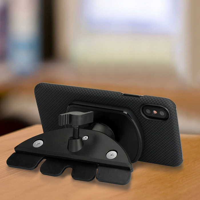 Автомобильный держатель Pitaka MagMount Qi CD (Black) купить в интернет-магазине icover